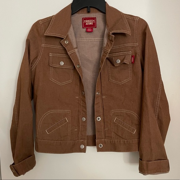 Guess Jackets & Blazers - Guess Jeans Brown Jacket